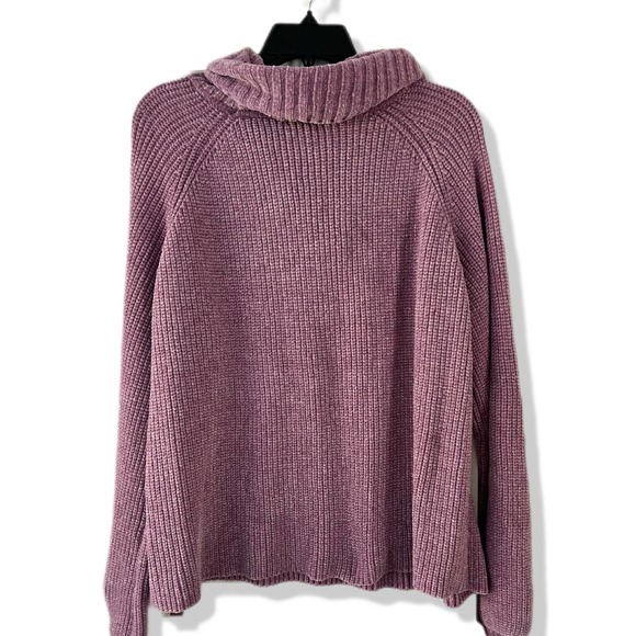Willow & Clay Lilac Chenille Cowl Neck Sweater - Picture 4 of 9